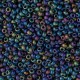 Miyuki rocailles Perlen 11/0 - Matted multi iris 11-401FR